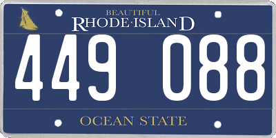 RI license plate 449088