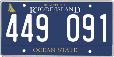 RI license plate 449091