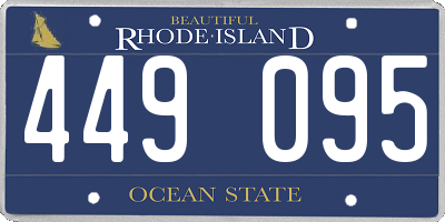 RI license plate 449095
