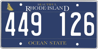 RI license plate 449126