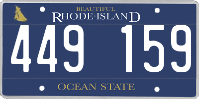 RI license plate 449159