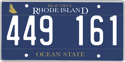 RI license plate 449161