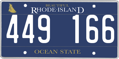 RI license plate 449166