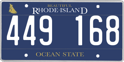 RI license plate 449168