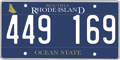 RI license plate 449169