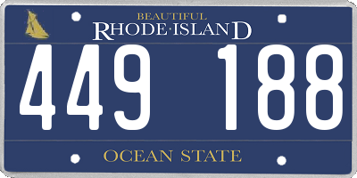 RI license plate 449188