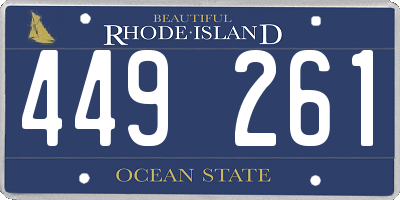 RI license plate 449261