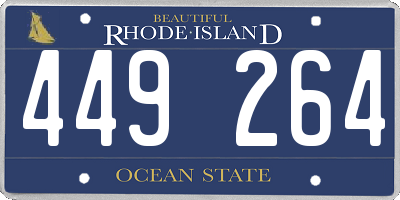 RI license plate 449264