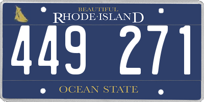RI license plate 449271