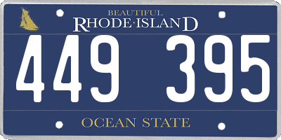 RI license plate 449395