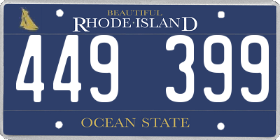 RI license plate 449399