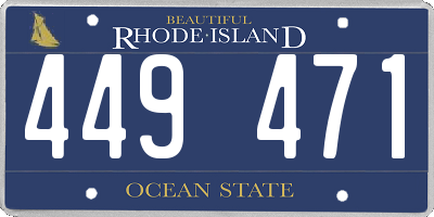 RI license plate 449471