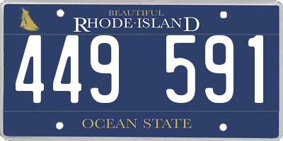 RI license plate 449591
