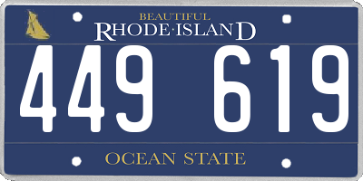 RI license plate 449619