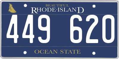 RI license plate 449620