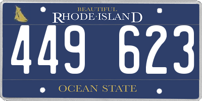 RI license plate 449623