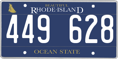 RI license plate 449628
