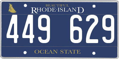 RI license plate 449629