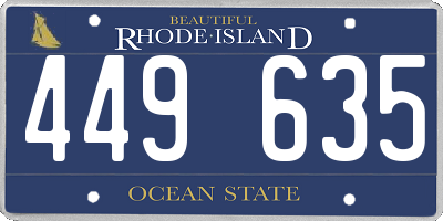 RI license plate 449635