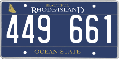 RI license plate 449661