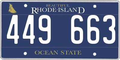 RI license plate 449663