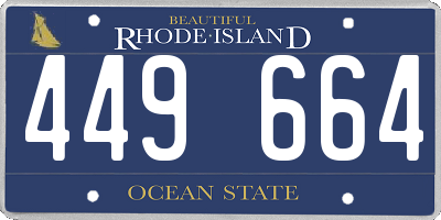 RI license plate 449664