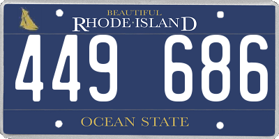 RI license plate 449686