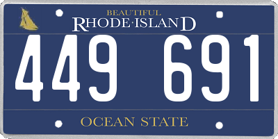 RI license plate 449691