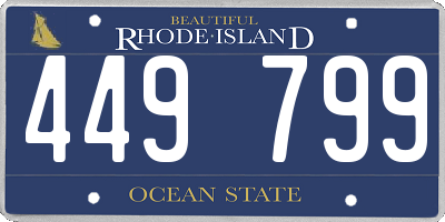 RI license plate 449799