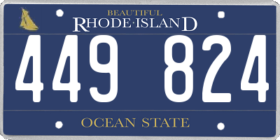 RI license plate 449824