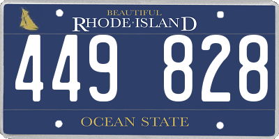 RI license plate 449828