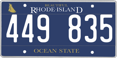 RI license plate 449835