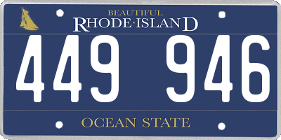 RI license plate 449946