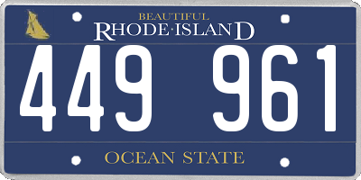 RI license plate 449961