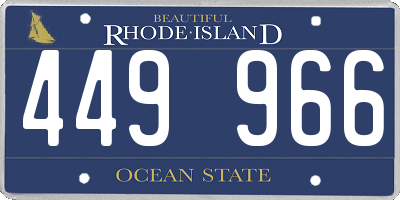 RI license plate 449966