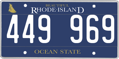 RI license plate 449969