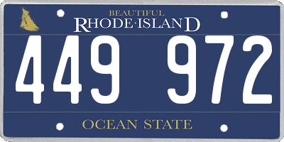 RI license plate 449972