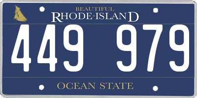 RI license plate 449979