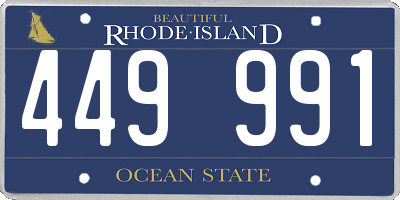 RI license plate 449991