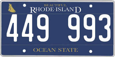 RI license plate 449993