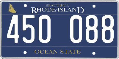 RI license plate 450088