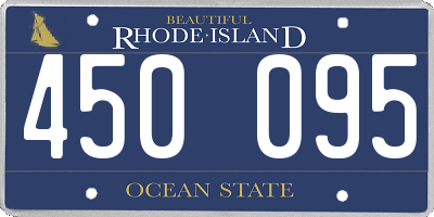 RI license plate 450095