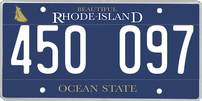 RI license plate 450097