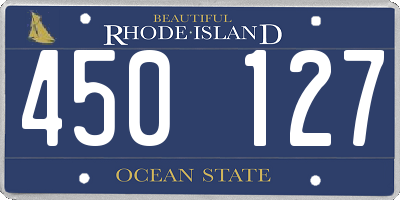 RI license plate 450127