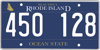 RI license plate 450128