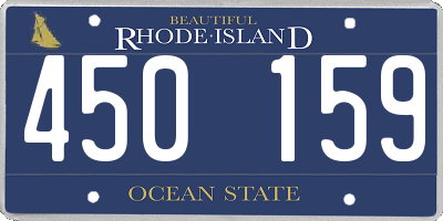 RI license plate 450159