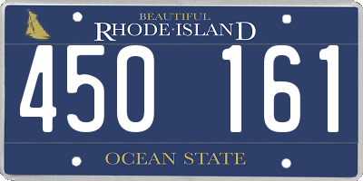 RI license plate 450161