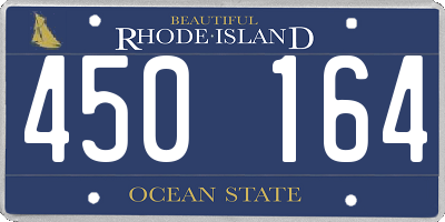 RI license plate 450164