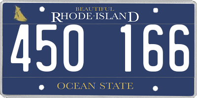RI license plate 450166