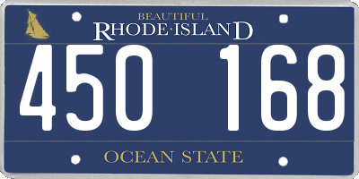 RI license plate 450168